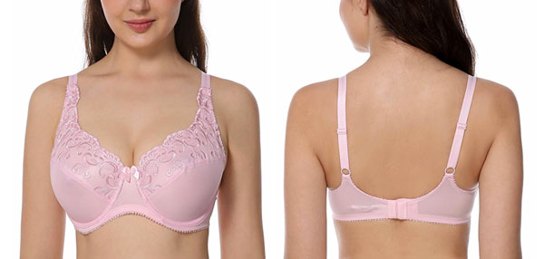 delimira bras floral embroidered