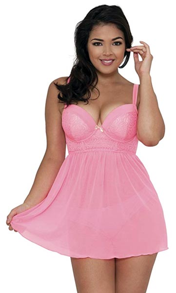 night dress with bra support