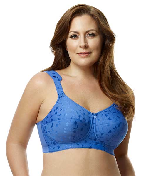 elila jacquard soft cup bra with wide straps