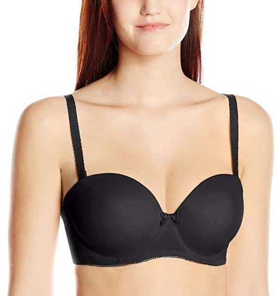 freya deco UW molded - Plus size bra with clear plastic straps